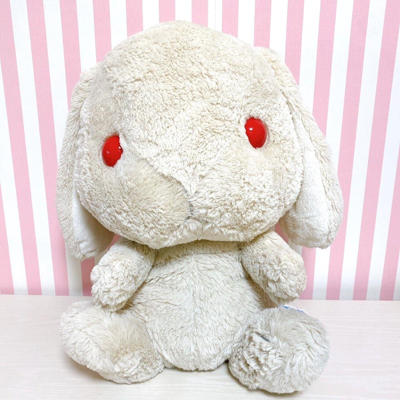 Poteusa Loppy Plush Soft Stuffed Toy Doll Fluffy Beige Red Eyes Tag Rabbit Rare