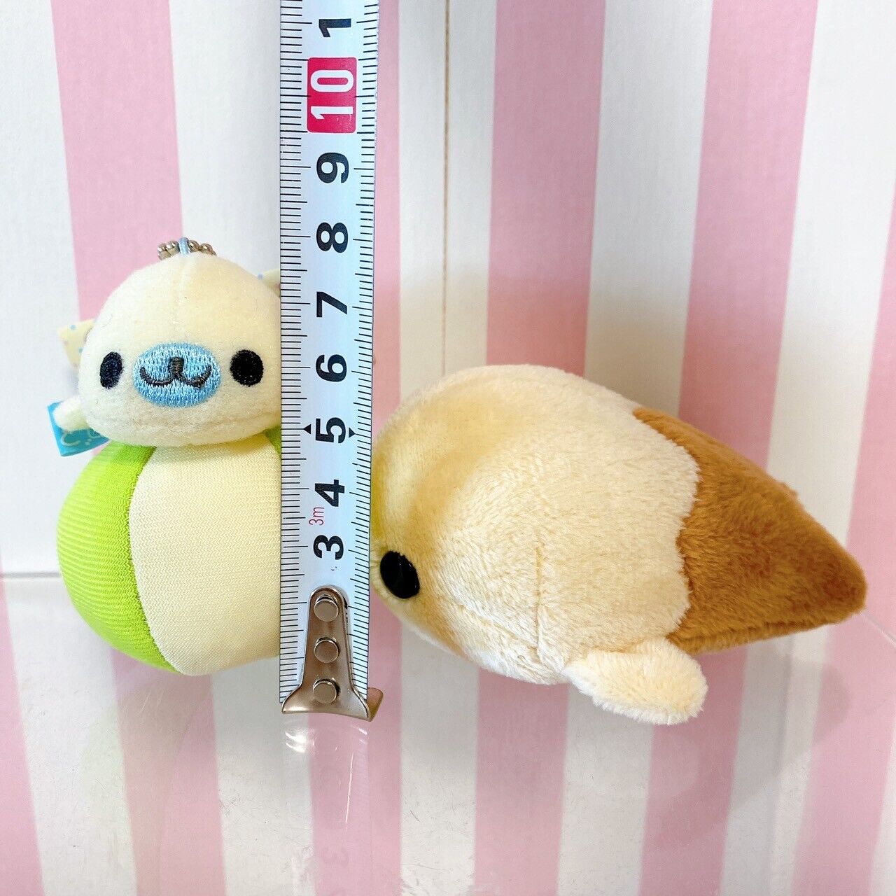 San-X Mamegoma Mascot Set 2 Plush Soft Stuffed Toy Keychain Ball Pudding Rare