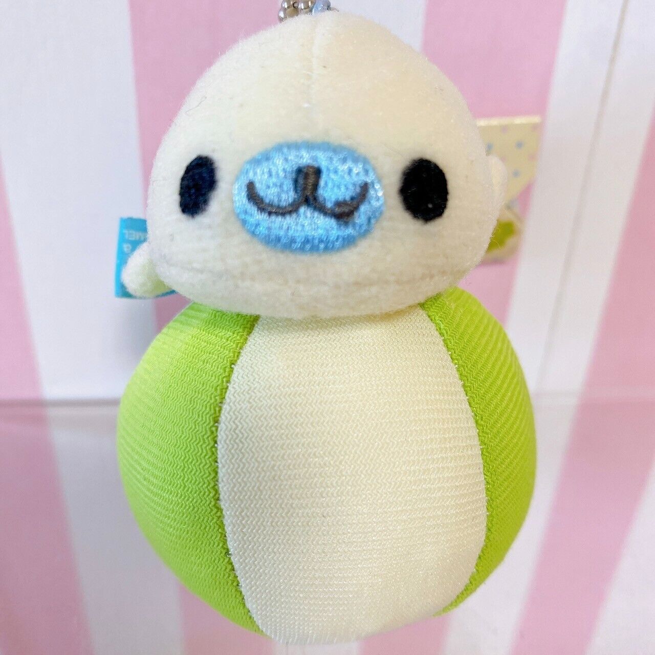 San-X Mamegoma Mascot Set 2 Plush Soft Stuffed Toy Keychain Ball Pudding Rare