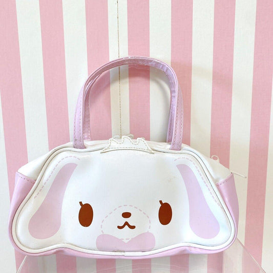 Sanrio Sugar Bunnies Handbag Bag Pouch Shirousa Kurousa Face Die Cutting Kawaii