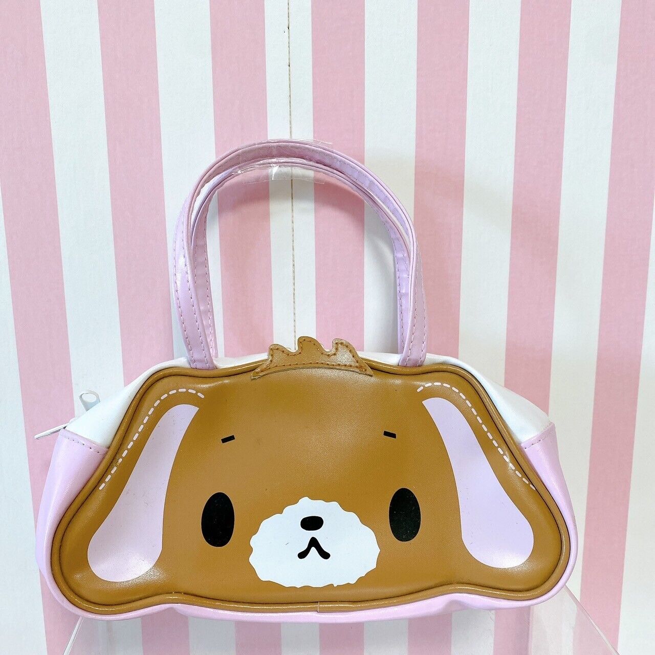 Sanrio Sugar Bunnies Handbag Bag Pouch Shirousa Kurousa Face Die Cutting Kawaii