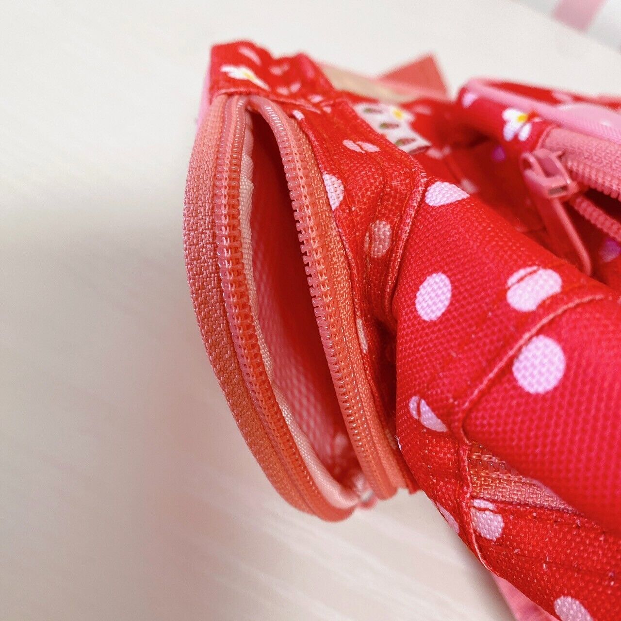 Mother Garden Rucksack Backpack School Bag Red Cutie Strawberry Dot Frill Flower