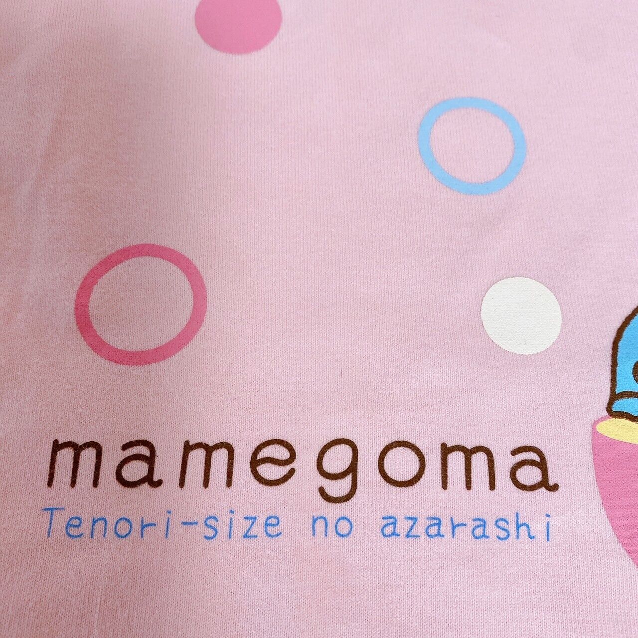 San-X Mamegoma T-shirt Kids Tops Pink L 160 Size Bath Foam Character Kawaii Rare