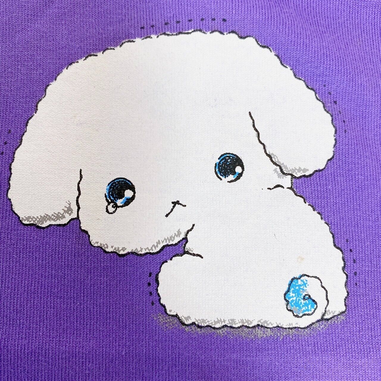 San-X Buru Buru Dog  Dogs Purple Yellow T-shirt 150cm Clothes Kawaii Character