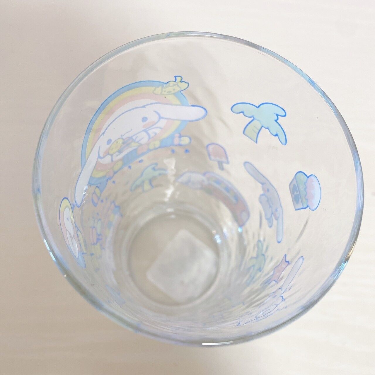 Sanrio Cinnamoroll glass 300ml Tumbler Clear Ice Bus Kawaii Character Rare