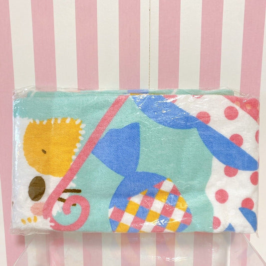 Sanrio Masyumaro Fluffy Fuwa Nyanko Marshmallow Sports Towel Hand Towel Rare