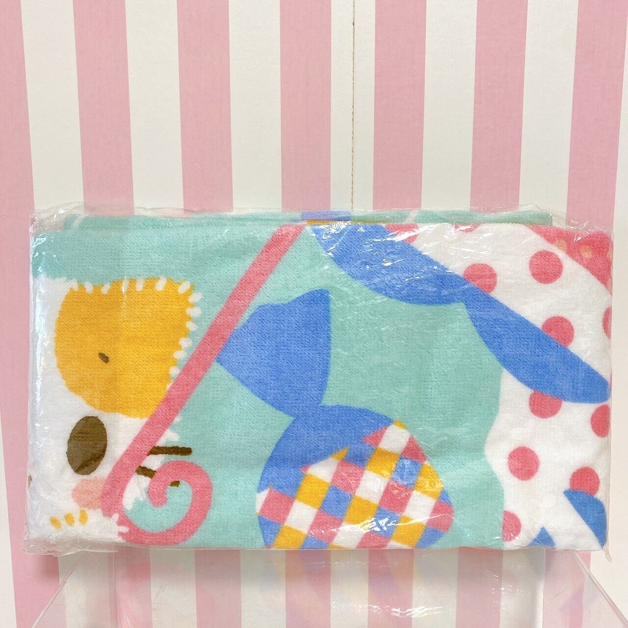 Sanrio Masyumaro Fluffy Fuwa Nyanko Marshmallow Sports Towel Hand Towel Rare