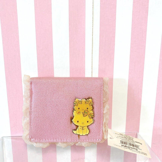 Sanrio Charmmy Charmy Kitty Wallet Purse Coin Case Pink Lace Frill Cat Heart