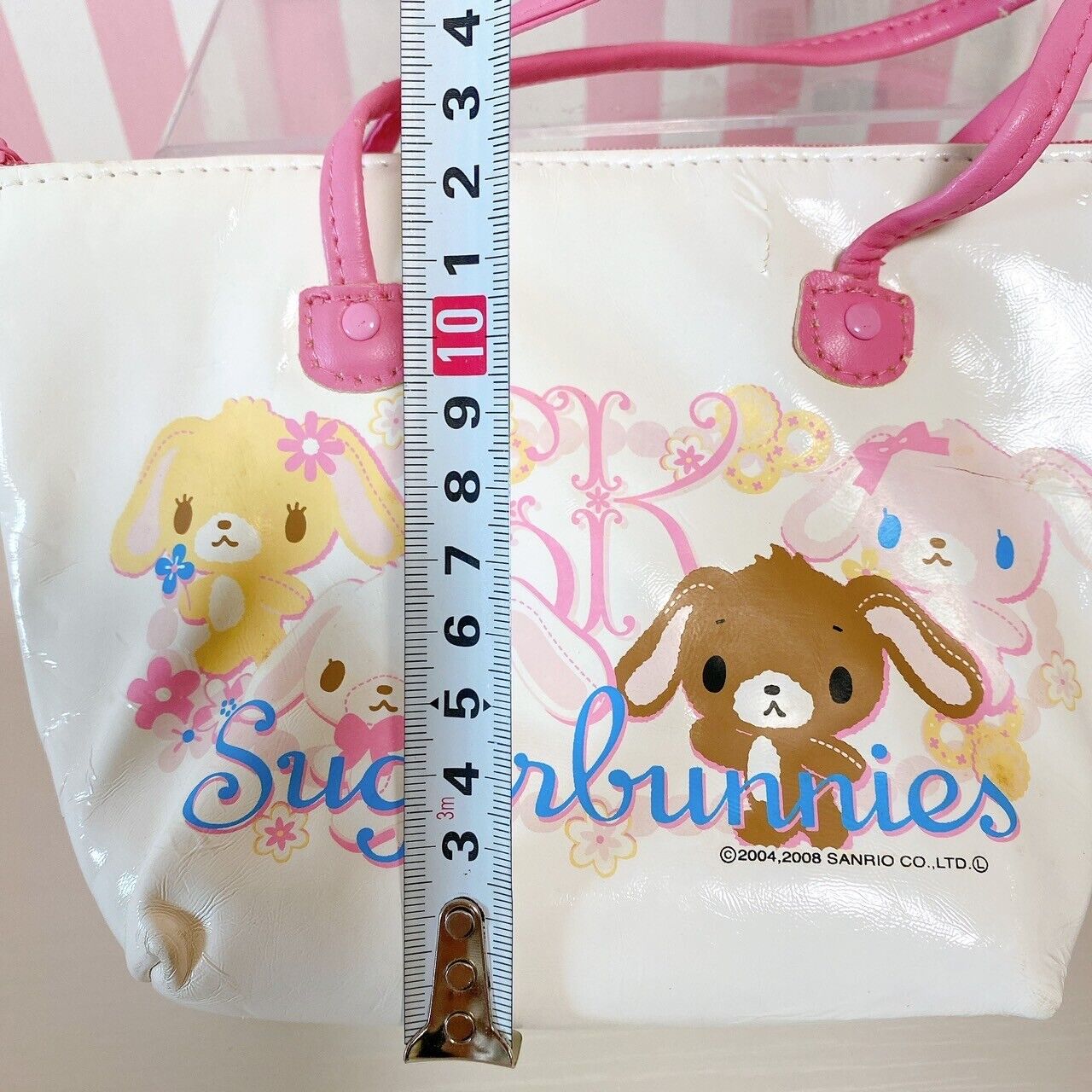 Sanrio Sugar Bunnies Tote Bag Pouch Handbag Shirousa Kurousa Hanausa Momousa