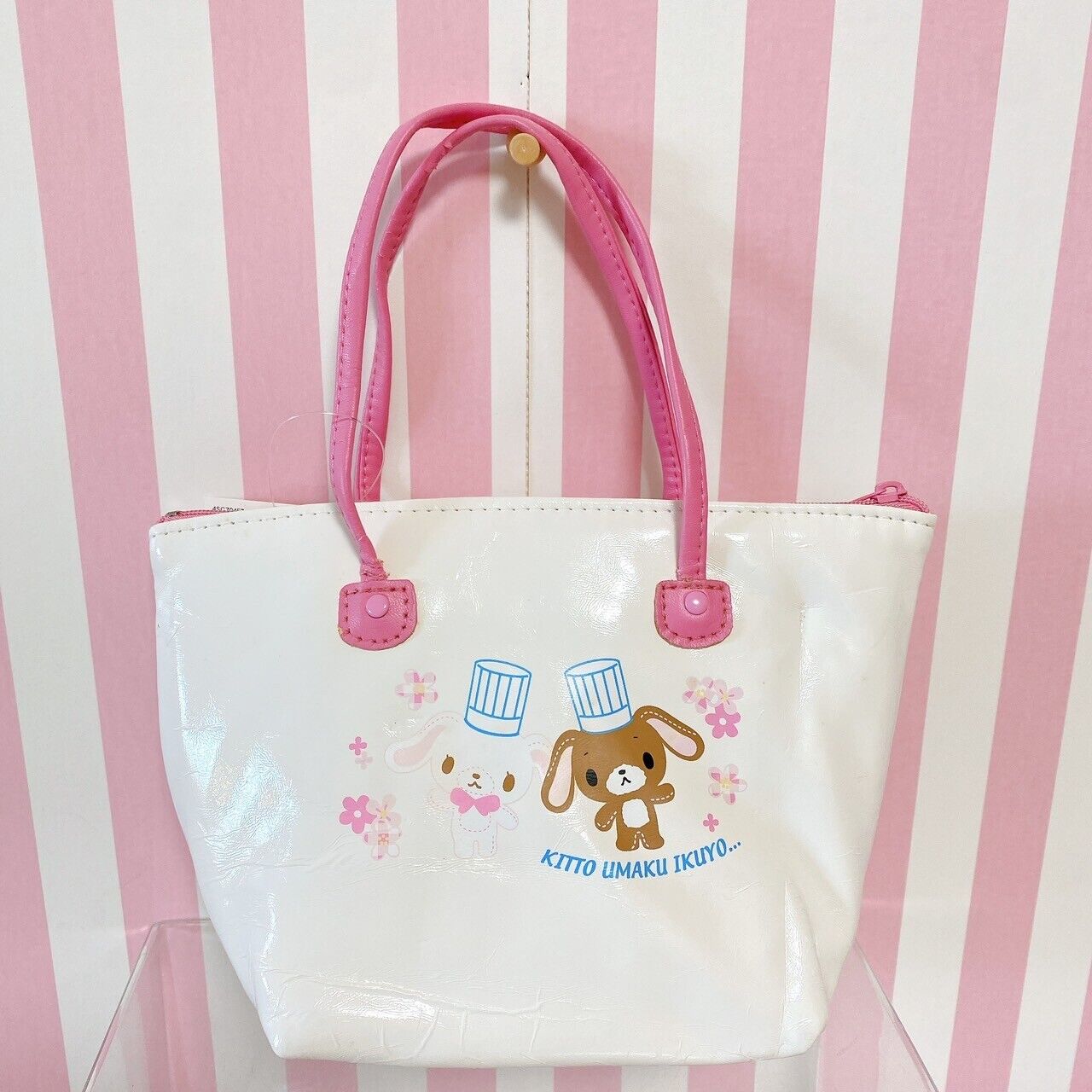 Sanrio Sugar Bunnies Tote Bag Pouch Handbag Shirousa Kurousa Hanausa Momousa