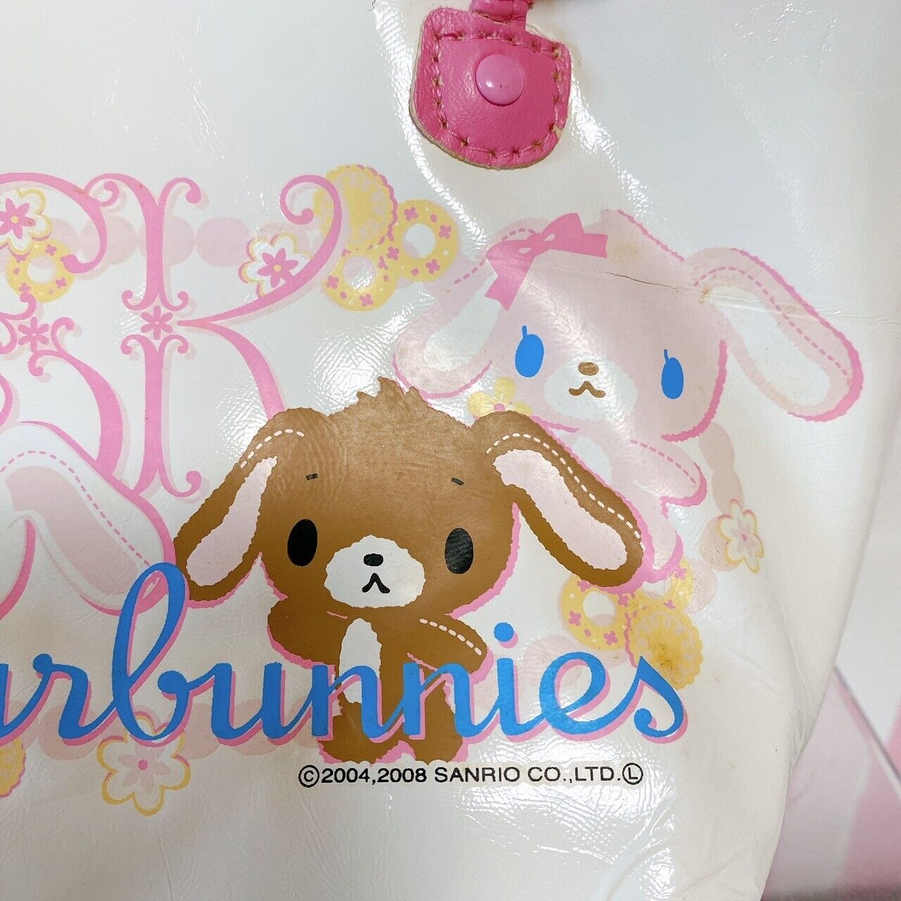 Sanrio Sugar Bunnies Tote Bag Pouch Handbag Shirousa Kurousa Hanausa Momousa