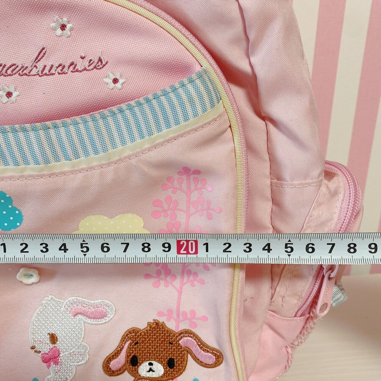 Sanrio Sugar Bunnies Backpack Rucksack Bag School Rabbit Pink Race Kawaii Rare