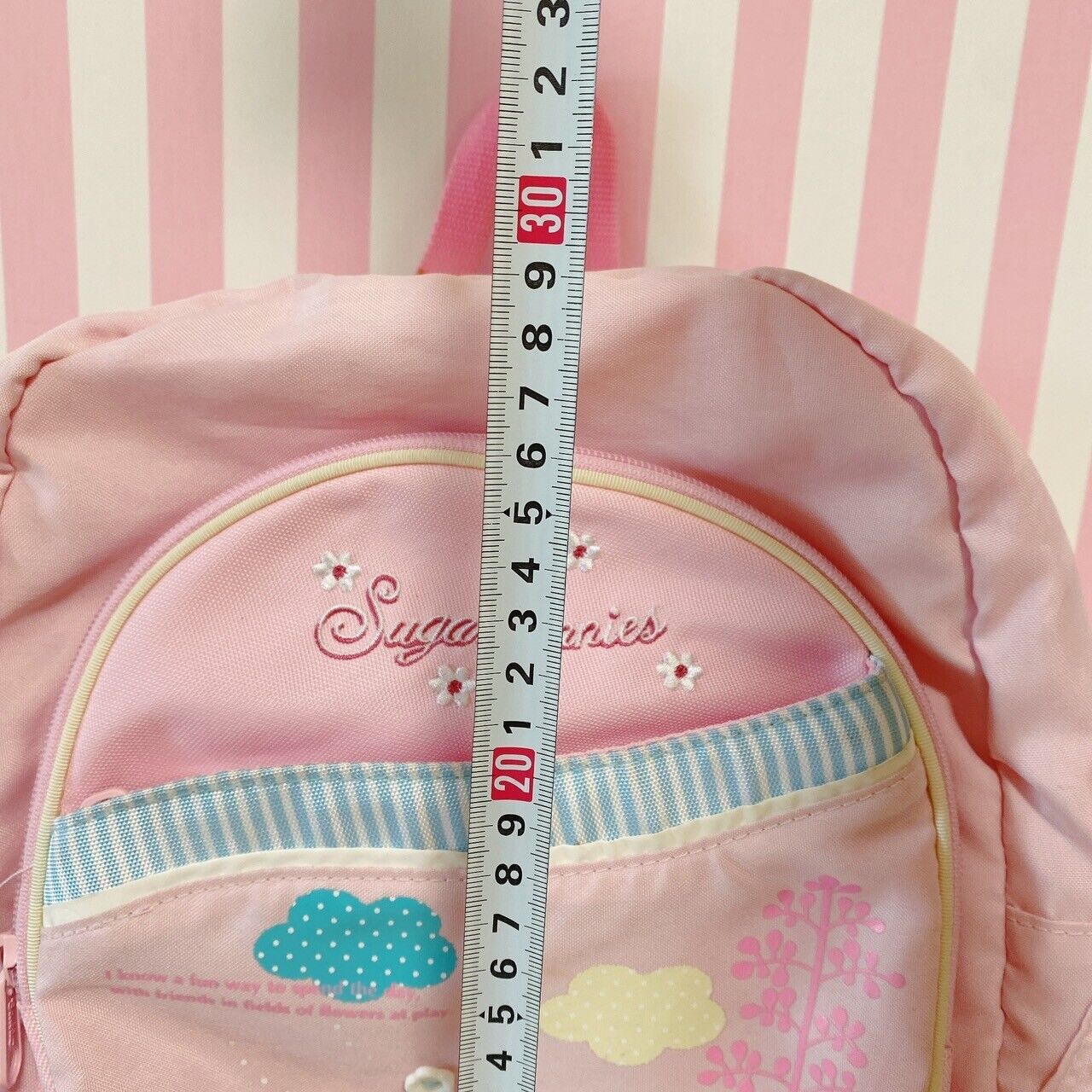 Sanrio Sugar Bunnies Backpack Rucksack Bag School Rabbit Pink Race Kawaii Rare