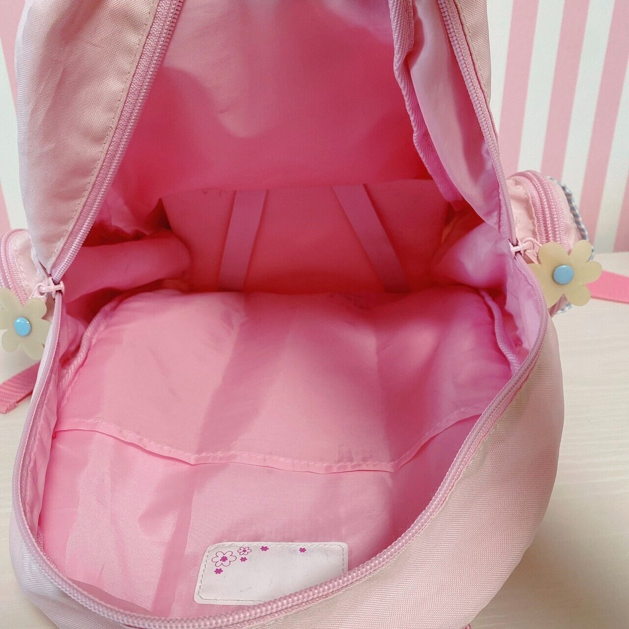 Sanrio Sugar Bunnies Backpack Rucksack Bag School Rabbit Pink Race Kawaii Rare