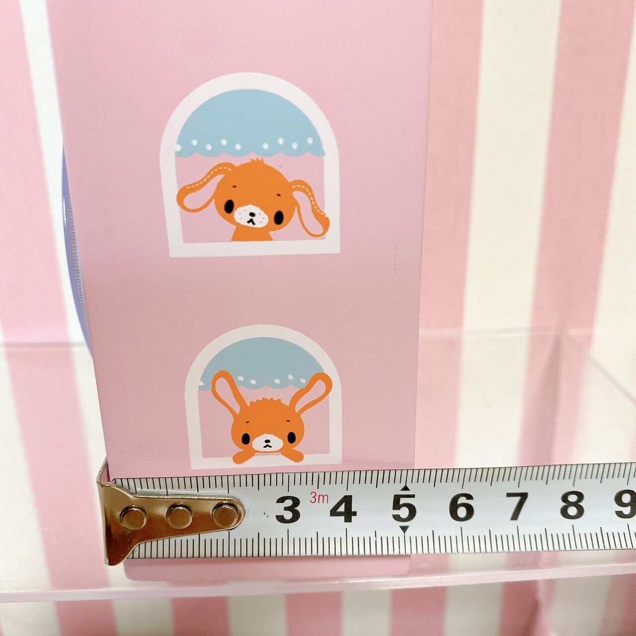 Sanrio Sugar Bunnies Table Clock House Type Shirousa Kurousa Pink Blue Kawaii