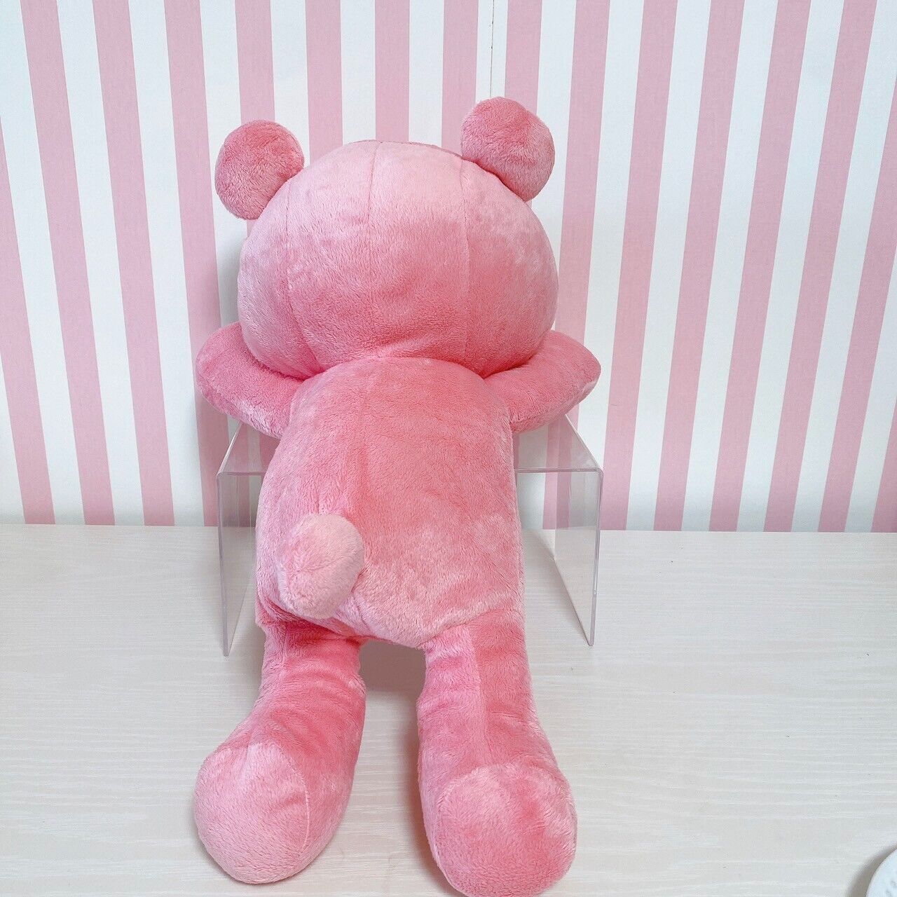 Gloomy Bear Bloody Pink Plush Soft Stuffed Toy Doll Fluffy Lying Down CGP 138