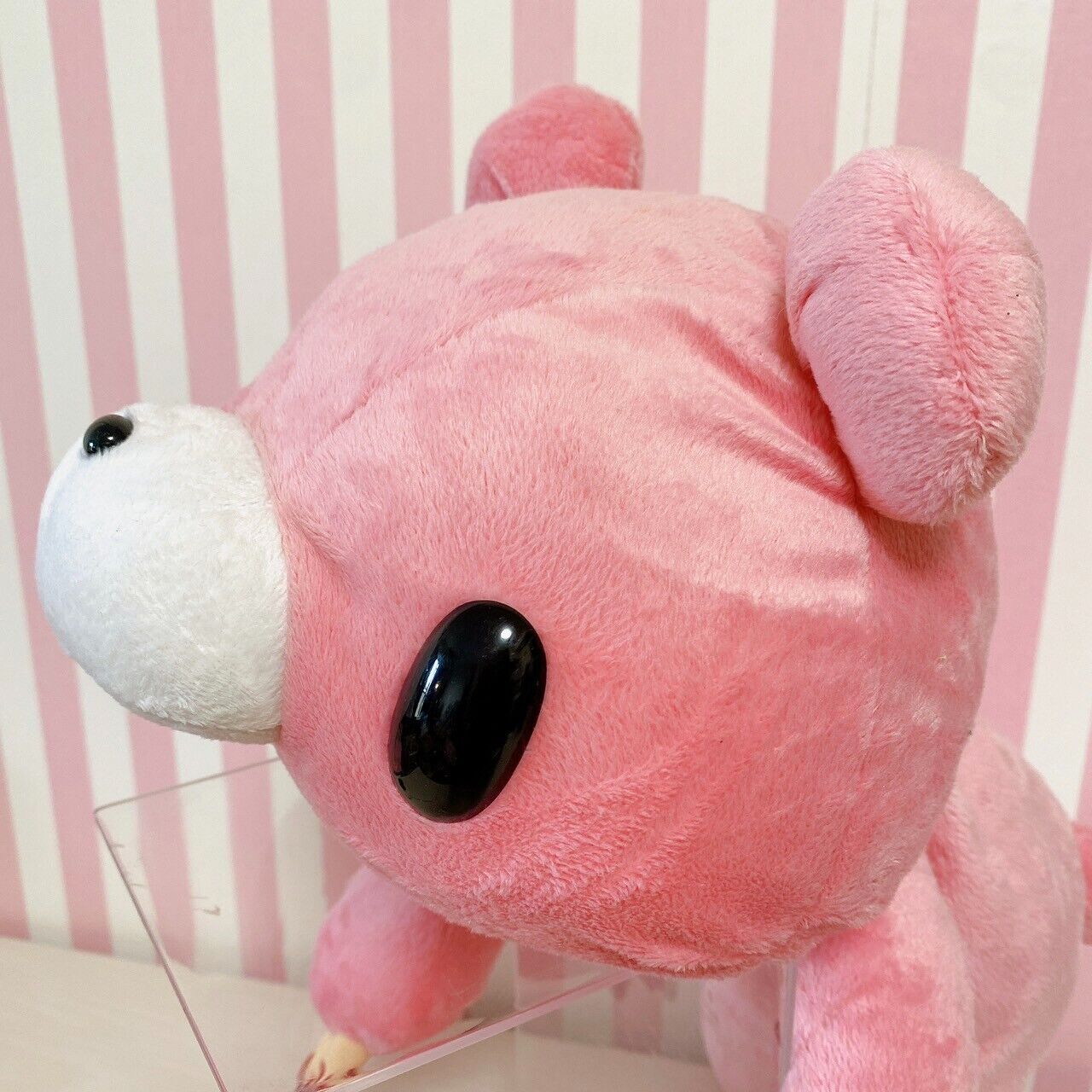 Gloomy Bear Bloody Pink Plush Soft Stuffed Toy Doll Fluffy Lying Down CGP 138