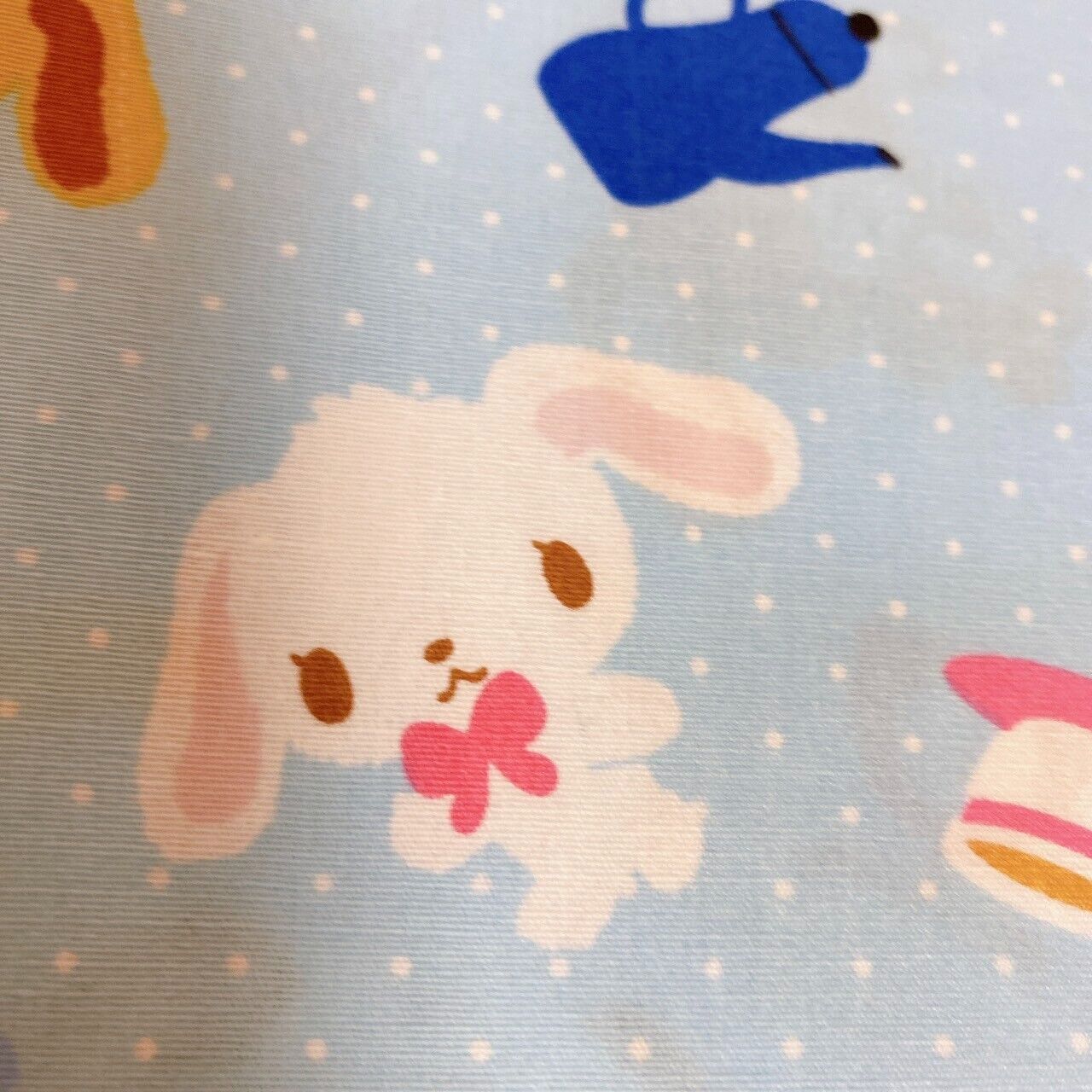 Sanrio Sugar Bunnies Printed Cotton Flannel Cloth Set 2 Shirousa Kurousa Kawaii