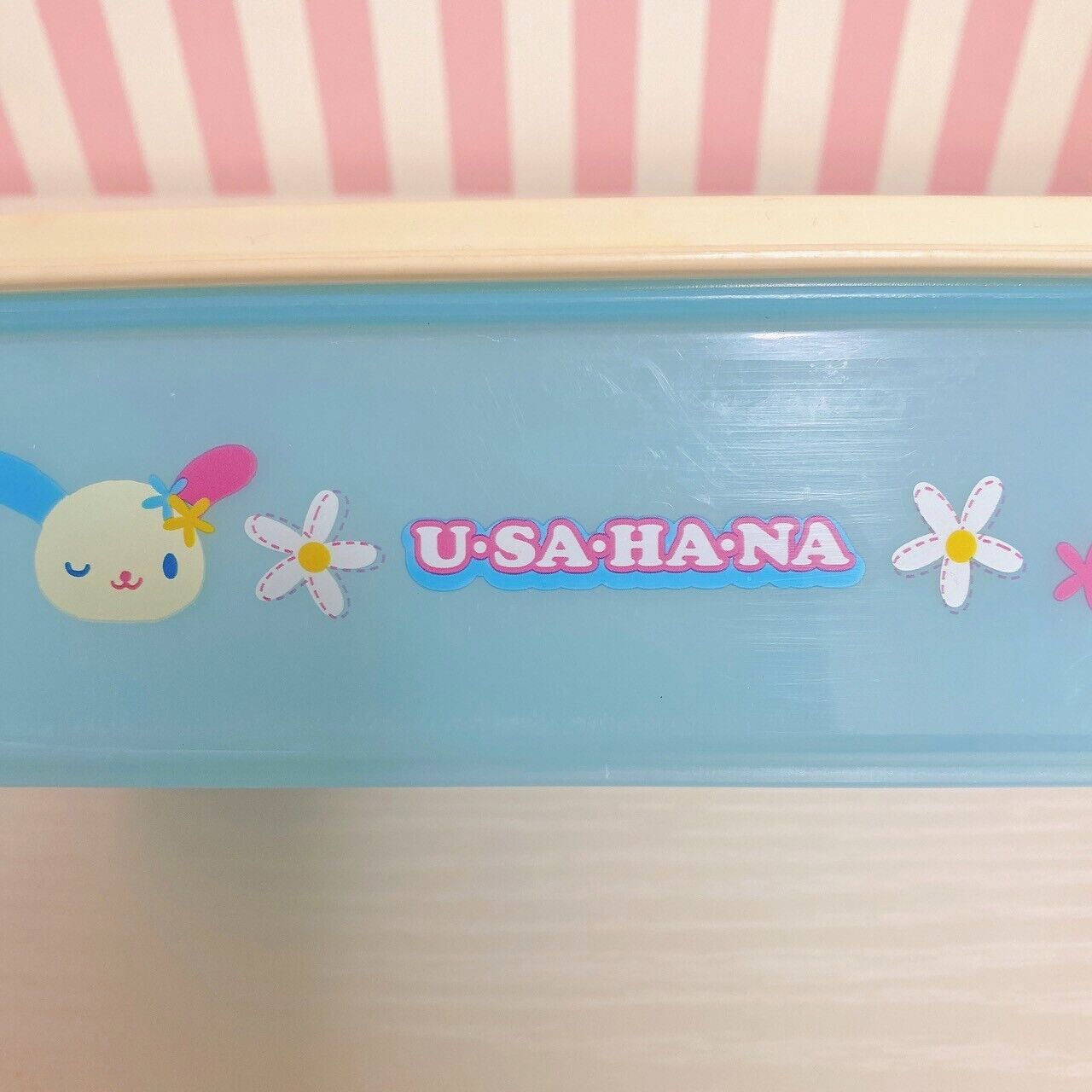 Sanrio Usahana Lunch Box Obento Bento Large 3 Tier Box Flowers Kawaii Character