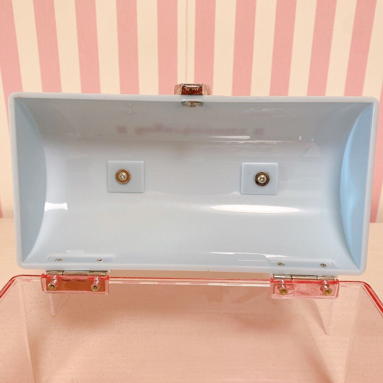 Sanrio Sugar Bunnies Accessory Case Plastic Case Pink Light Blue Handle Kawaii