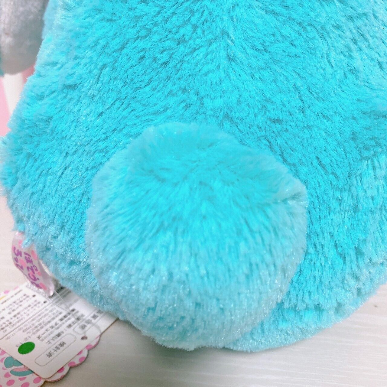 Poteusa Loppy Plush Soft Stuffed Toy Doll Fluffy Emerald Green Aquamarine Rare