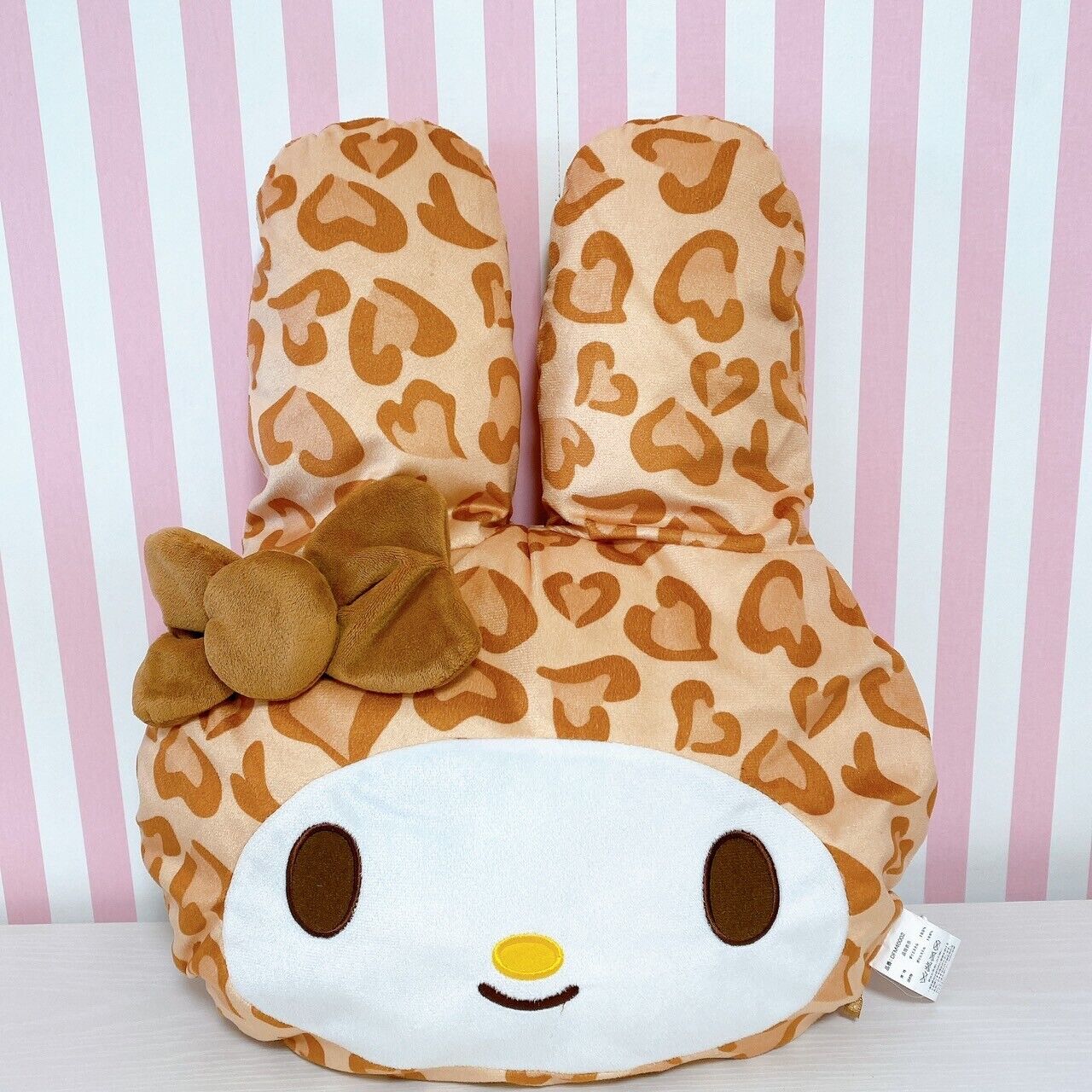 Sanrio My Melody Leopard Print Cushion Retro Plush Stuffed Toy Kawaii Rare Brown