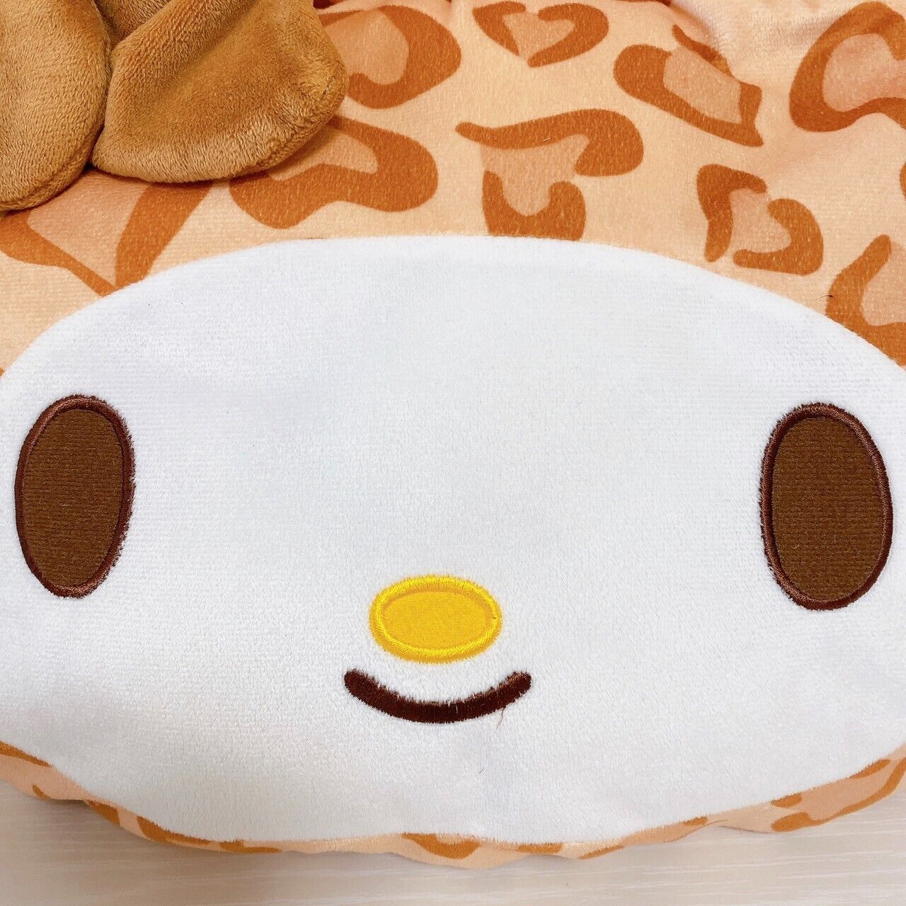 Sanrio My Melody Leopard Print Cushion Retro Plush Stuffed Toy Kawaii Rare Brown