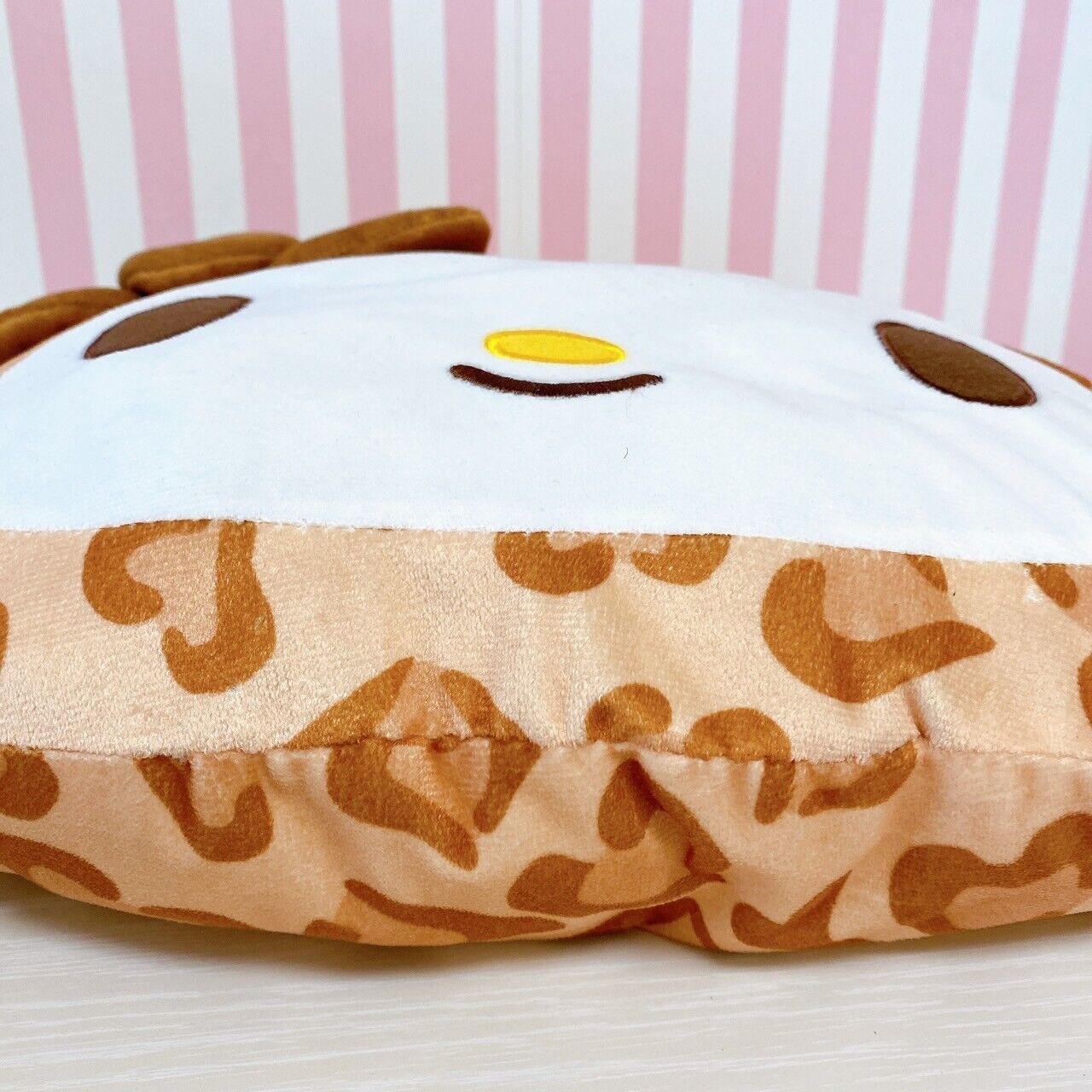 Sanrio My Melody Leopard Print Cushion Retro Plush Stuffed Toy Kawaii Rare Brown