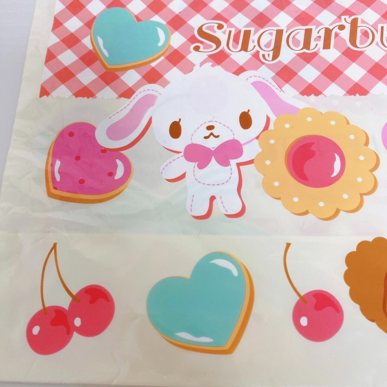 Sanrio Sugar Bunnies Plastic Bag Drawstring Donut Cookie 3 Set Kawaii Character