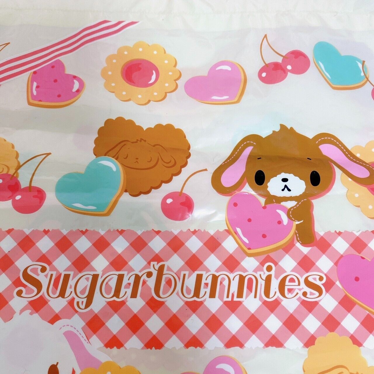 Sanrio Sugar Bunnies Plastic Bag Drawstring Donut Cookie 3 Set Kawaii Character