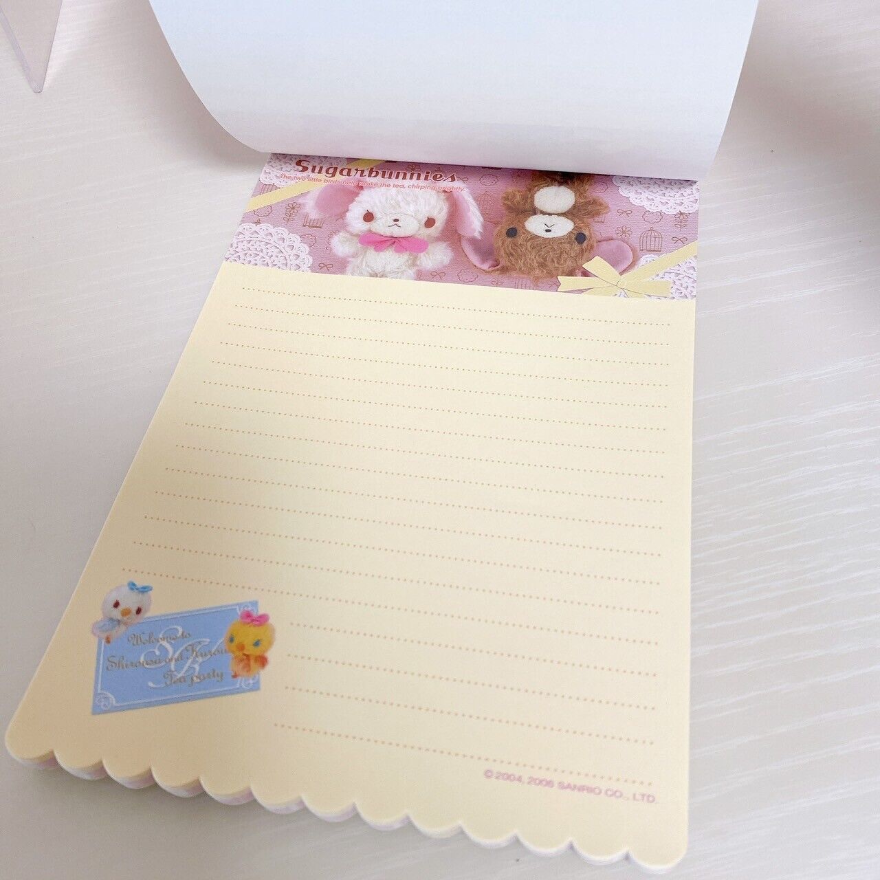 Sanrio Sugar Bunnies Notepad envelope pack live-action can case 3Set Kawaii Rare