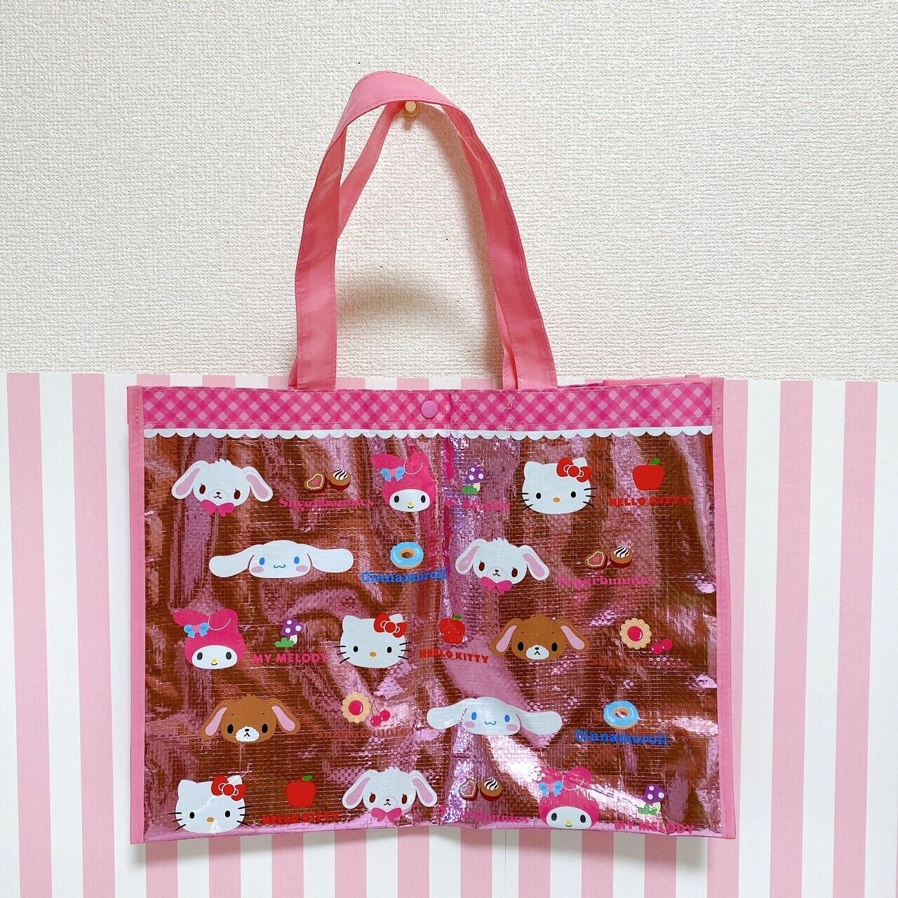 Sanrio Sugar Bunnies Aluminum Lucky Bag Pink Shirousa Kurousa Kitty My Melody