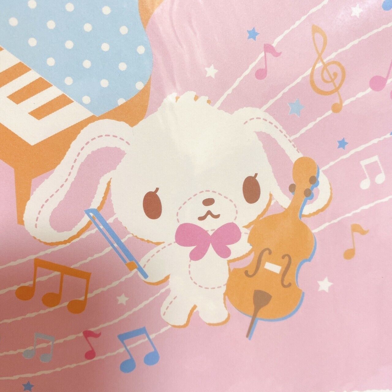 Sanrio Sugar Bunnies Calendar 2009 Pink Violin Piano Shirousa Kurousa Rabbit