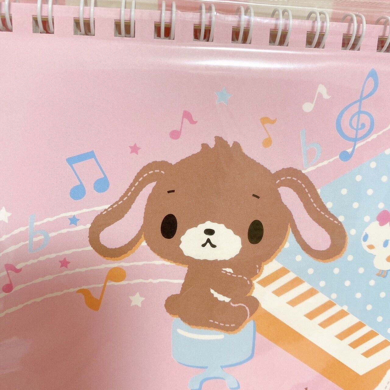 Sanrio Sugar Bunnies Calendar 2009 Pink Violin Piano Shirousa Kurousa Rabbit