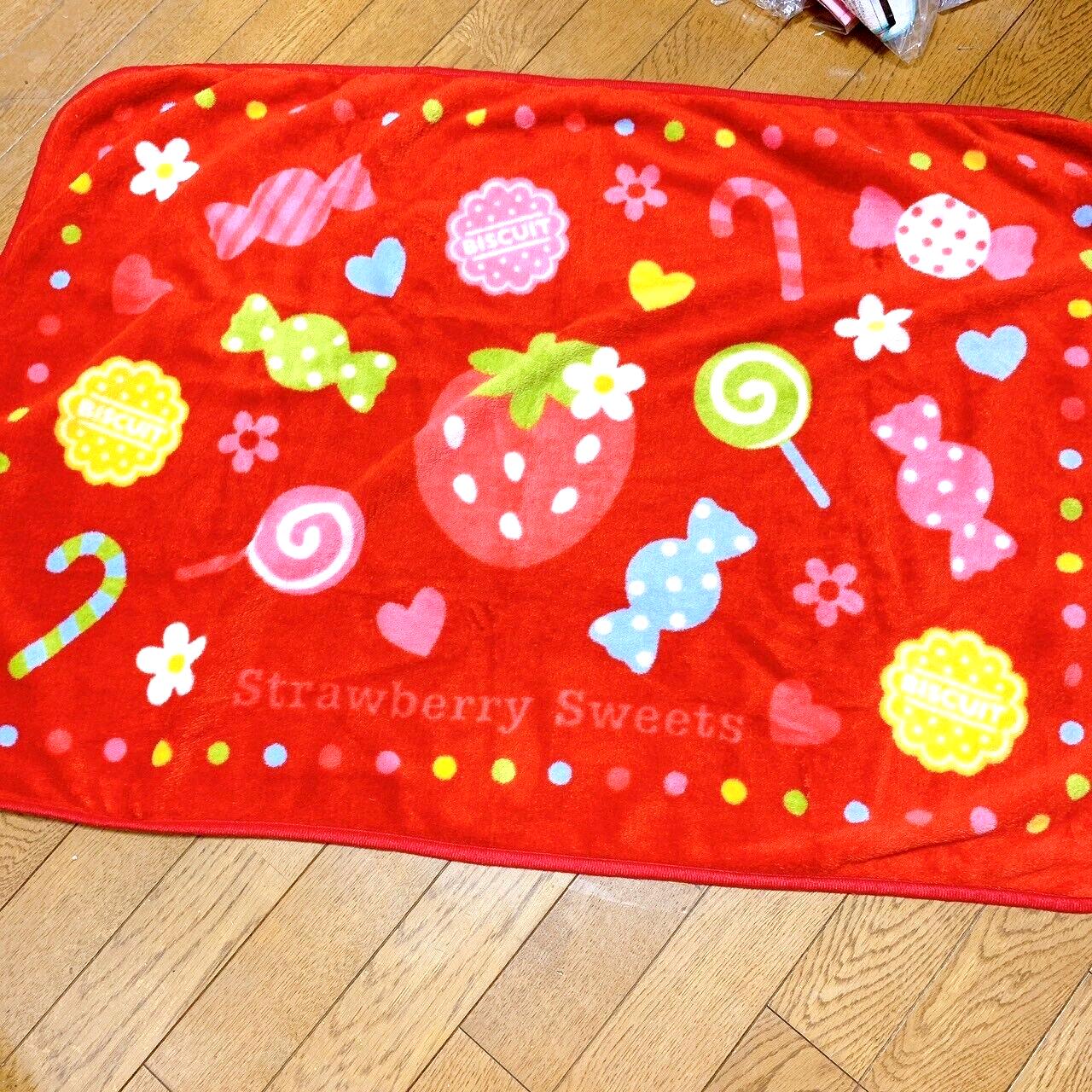 Mother Garden Mothergarden Strawberry Red Blanket Sweets Pattern Kawaii Rare