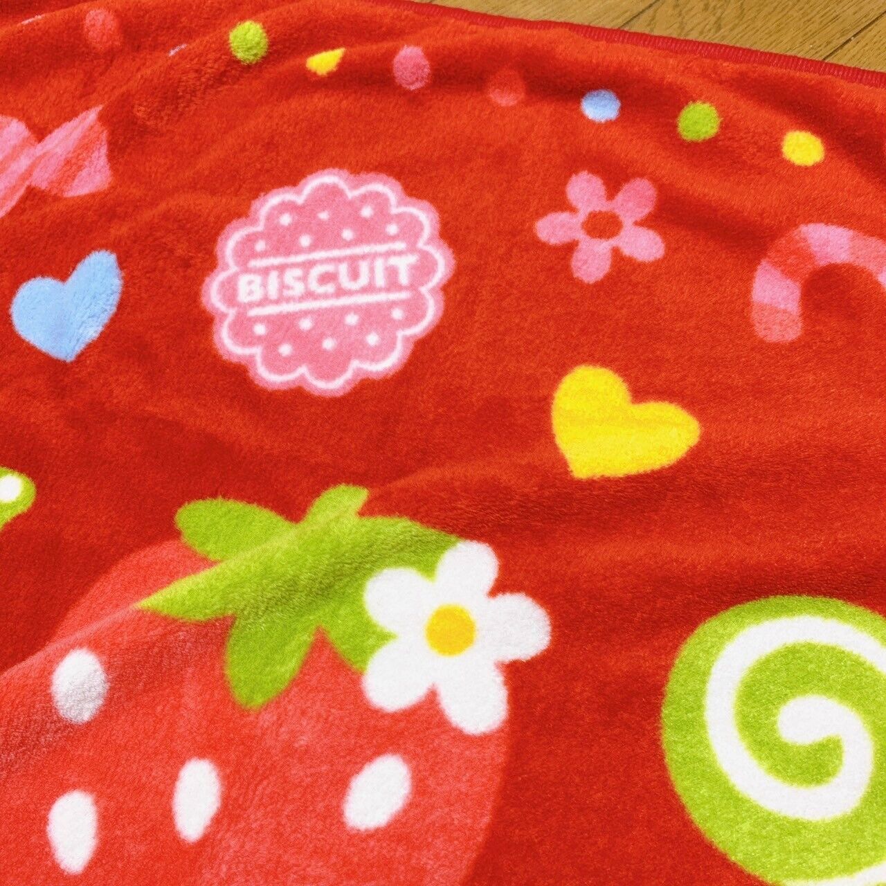 Mother Garden Mothergarden Strawberry Red Blanket Sweets Pattern Kawaii Rare