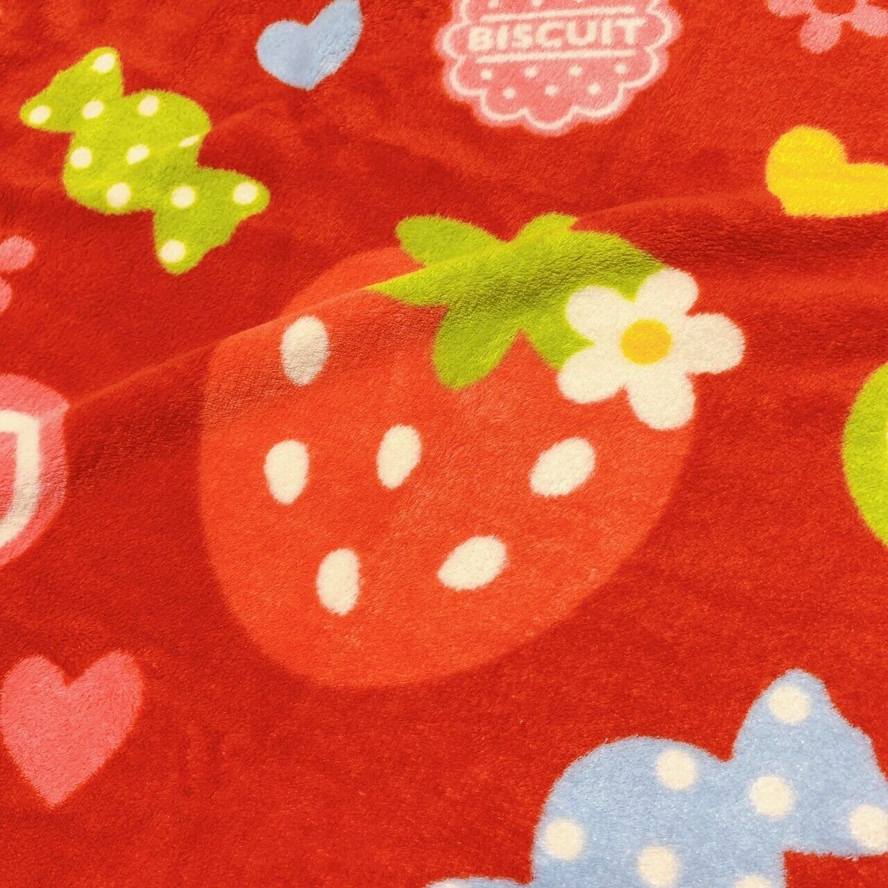 Mother Garden Mothergarden Strawberry Red Blanket Sweets Pattern Kawaii Rare