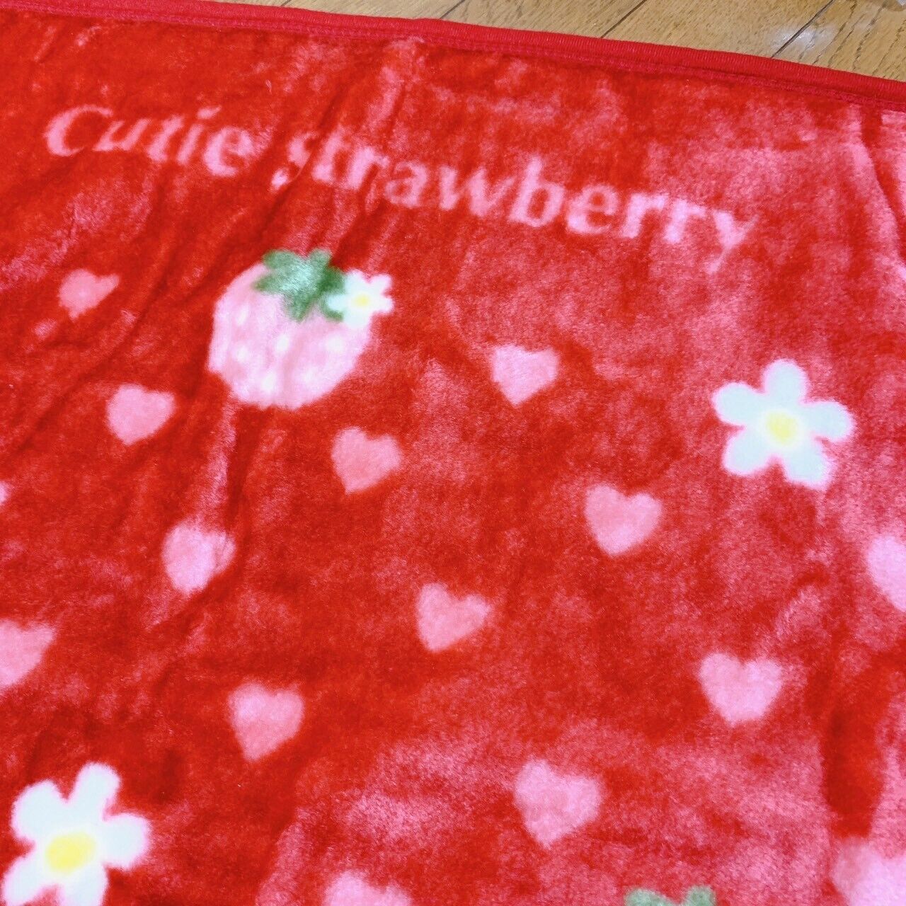 Mother Garden Mothergarden Wild Strawberry Red Blanket With Tag Kawaii Rare