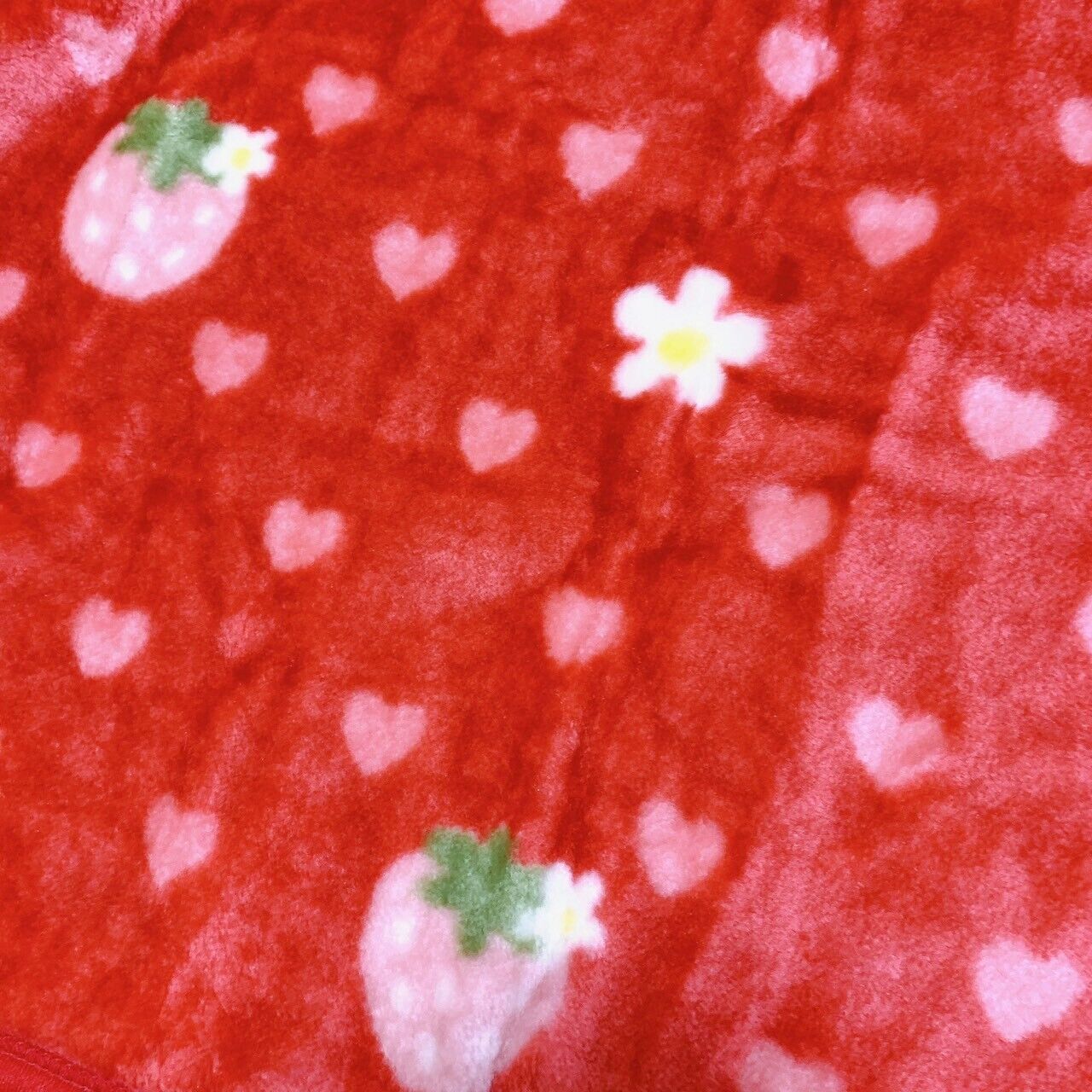 Mother Garden Mothergarden Wild Strawberry Red Blanket With Tag Kawaii Rare