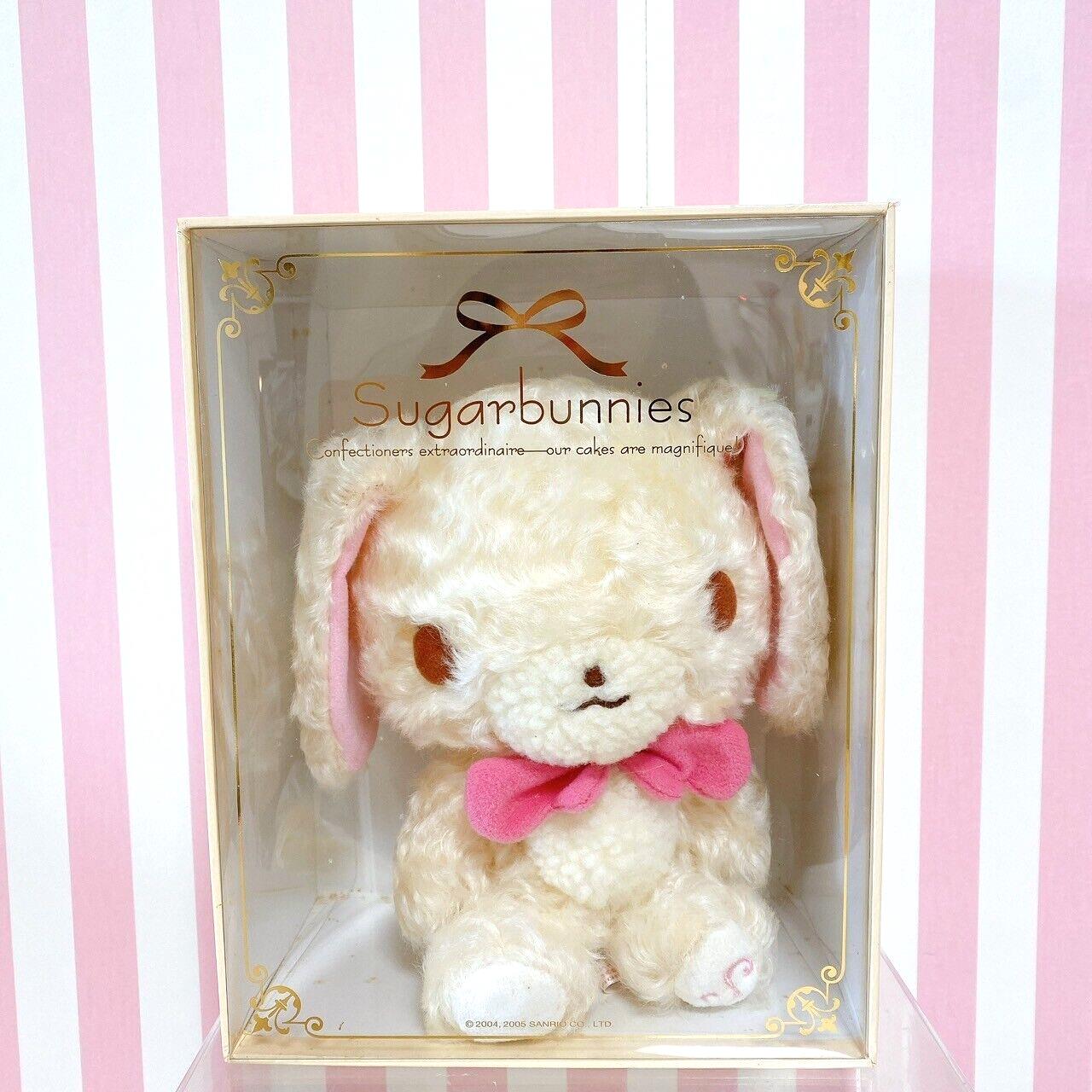 Sanrio Sugarbunnies Bunnies Shirousa Plush Soft Stuffed Toy Ribbon Doll White