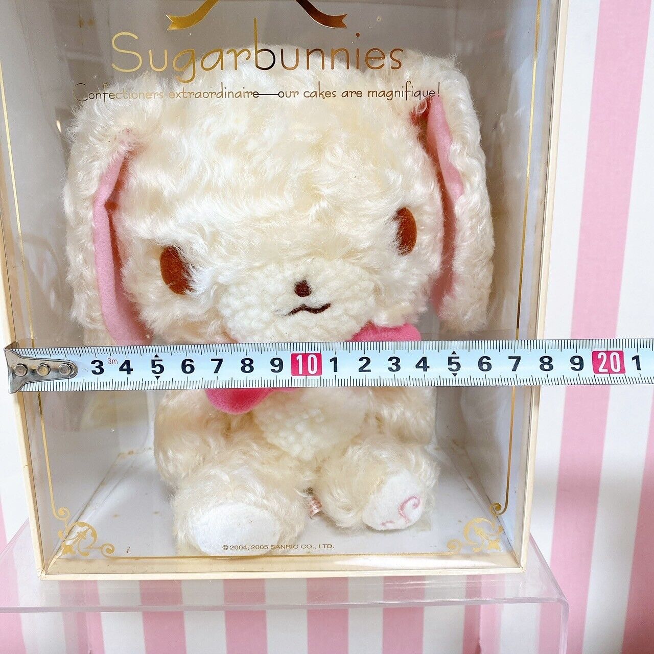 Sanrio Sugarbunnies Bunnies Shirousa Plush Soft Stuffed Toy Ribbon Doll White