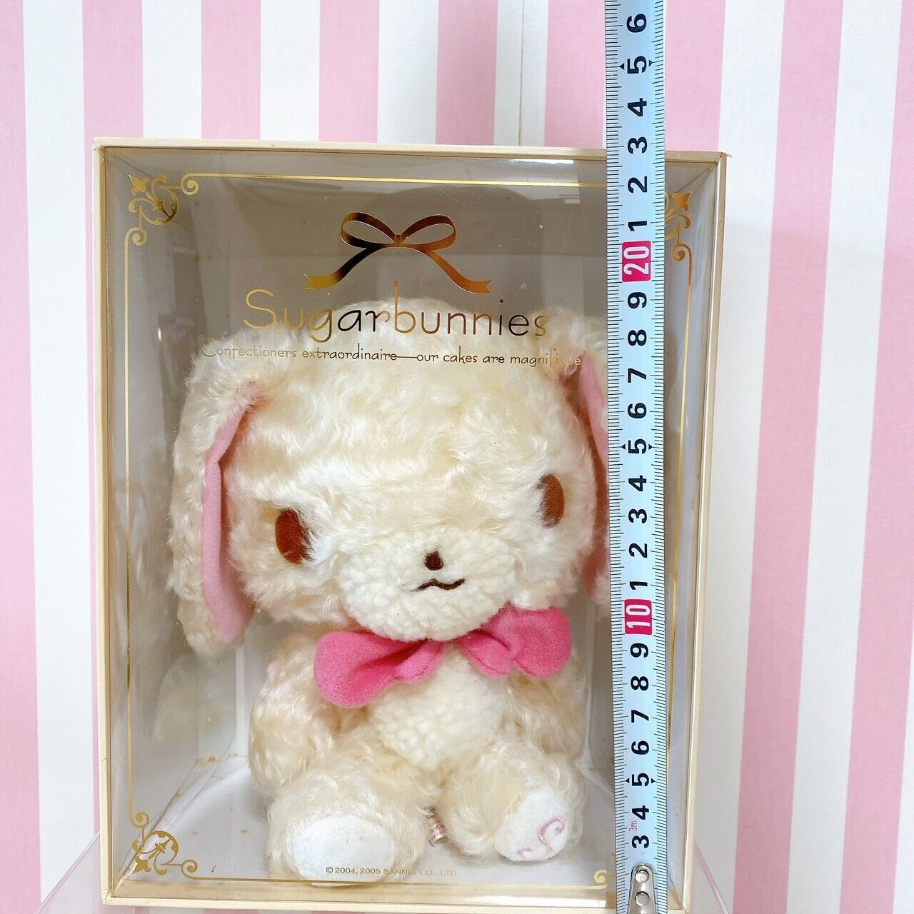 Sanrio Sugarbunnies Bunnies Shirousa Plush Soft Stuffed Toy Ribbon Doll White