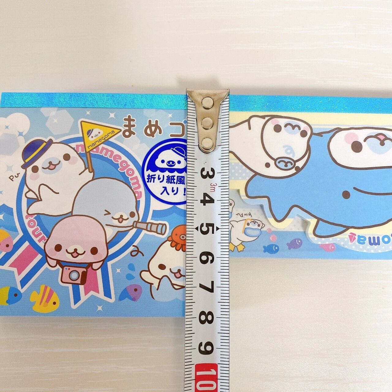 San-X Mamegoma Memo Pad Set 2 Notepad Stationery Sea Animals Blue Kawaii Rare