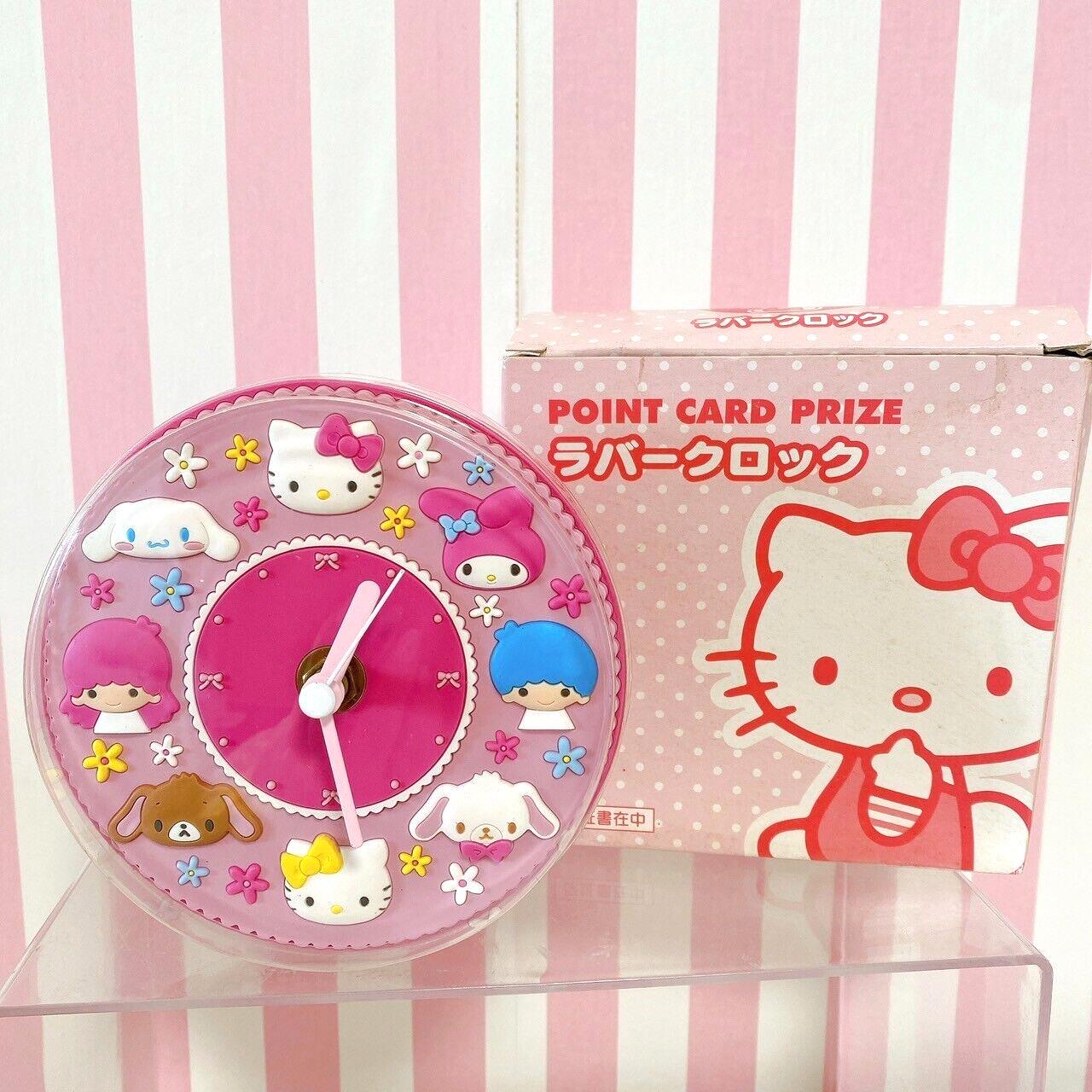 Sanrio Rubber Clock Junk Sugar Bunnies Hello Kitty My Melody Little Twin Stars