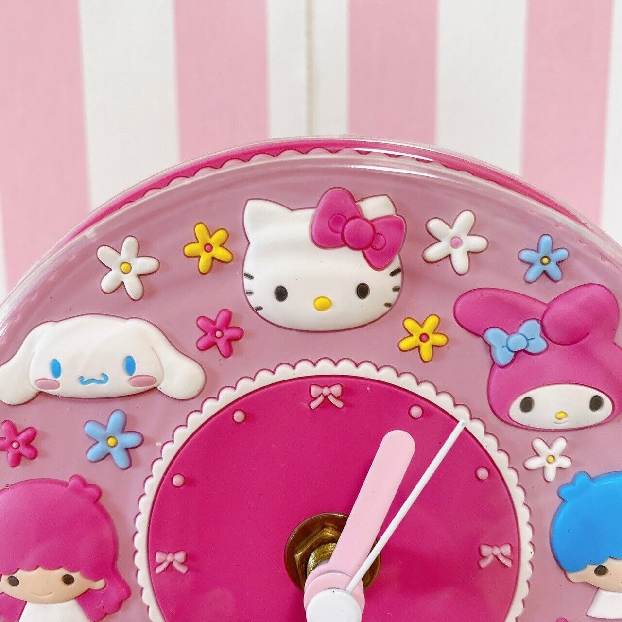 Sanrio Rubber Clock Junk Sugar Bunnies Hello Kitty My Melody Little Twin Stars