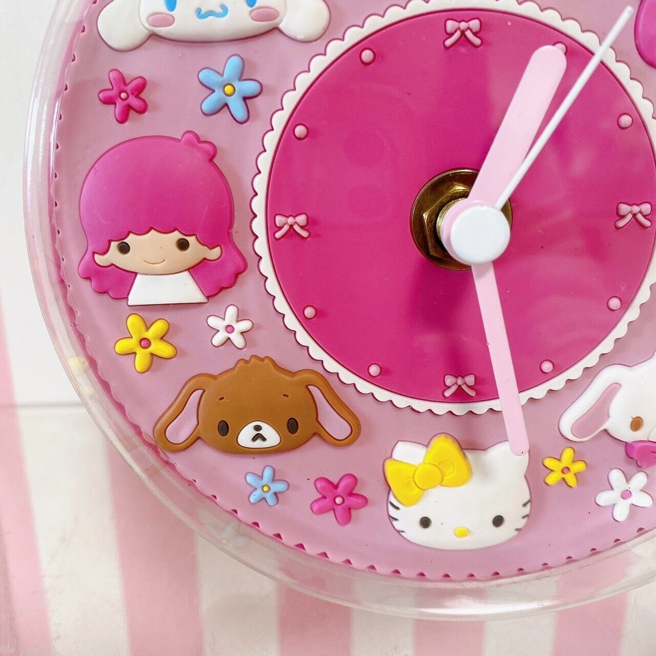 Sanrio Rubber Clock Junk Sugar Bunnies Hello Kitty My Melody Little Twin Stars