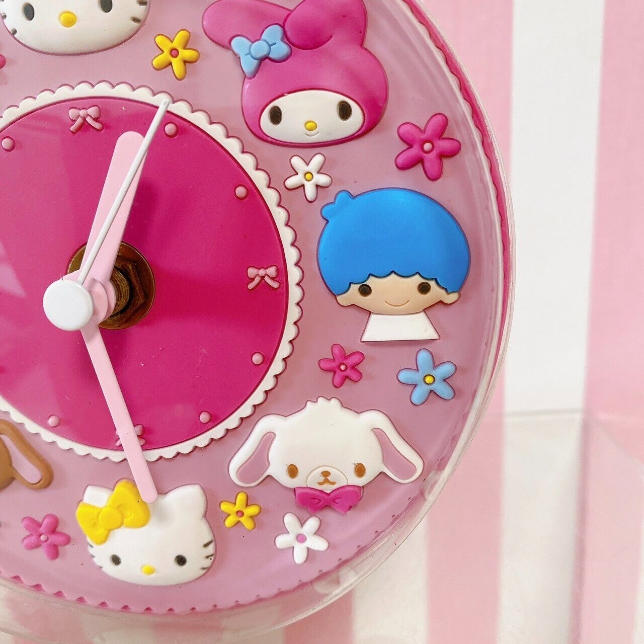 Sanrio Rubber Clock Junk Sugar Bunnies Hello Kitty My Melody Little Twin Stars