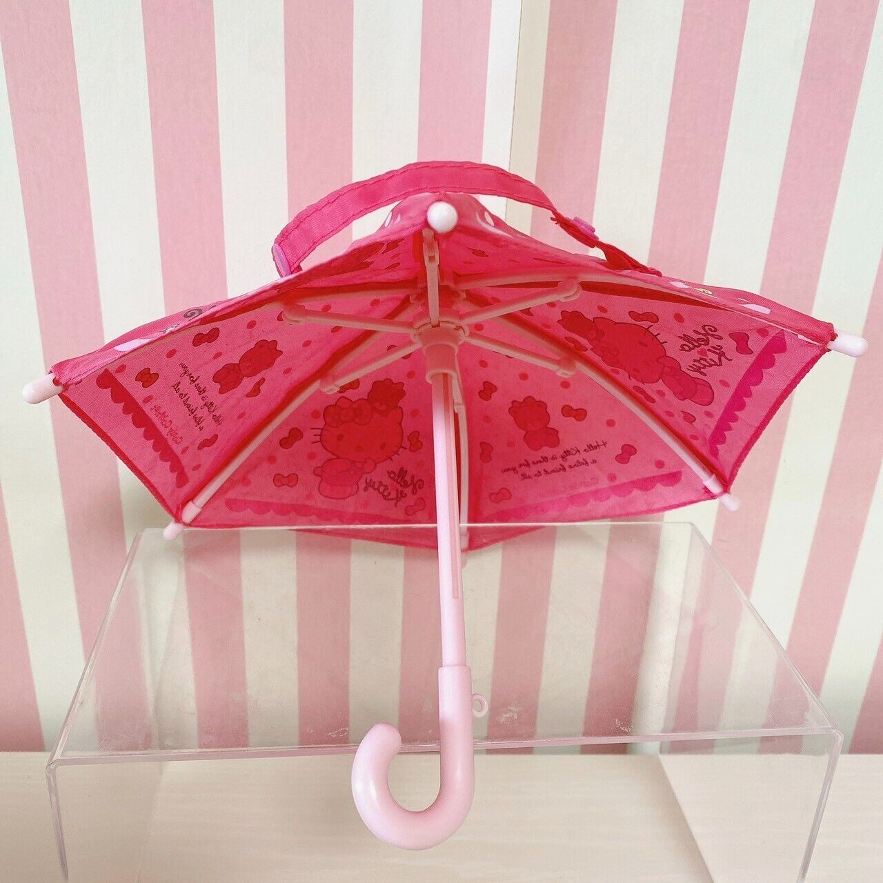 Sanrio Hello Kitty Sticker Memo Pad Notepad Mini Umbrella Set Stationery Pink