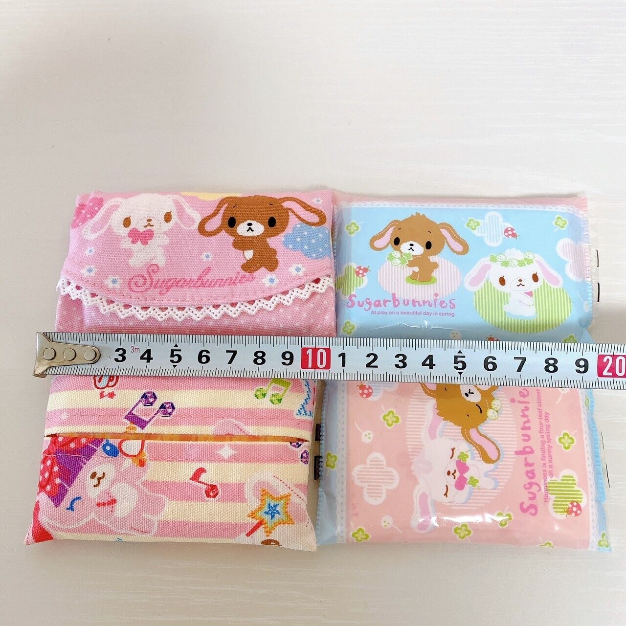 Sanrio Sugarbunnies Bunnies Pocket Tissue Set Mini Shirousa Kurousa Rabbit Rare