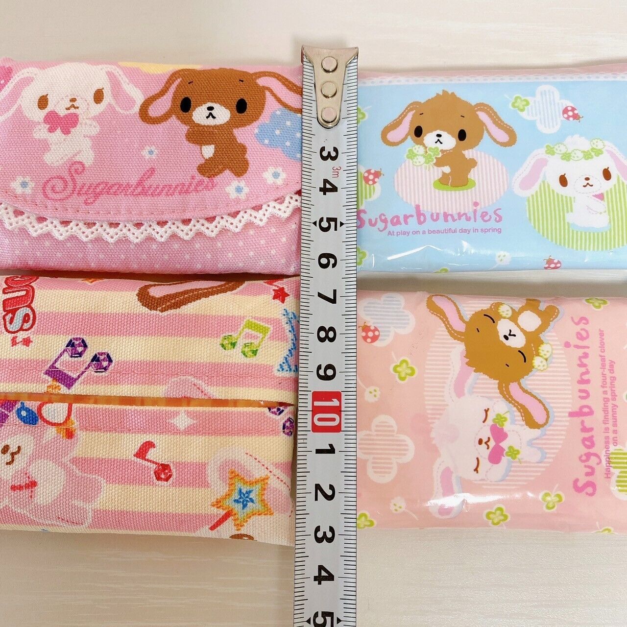 Sanrio Sugarbunnies Bunnies Pocket Tissue Set Mini Shirousa Kurousa Rabbit Rare